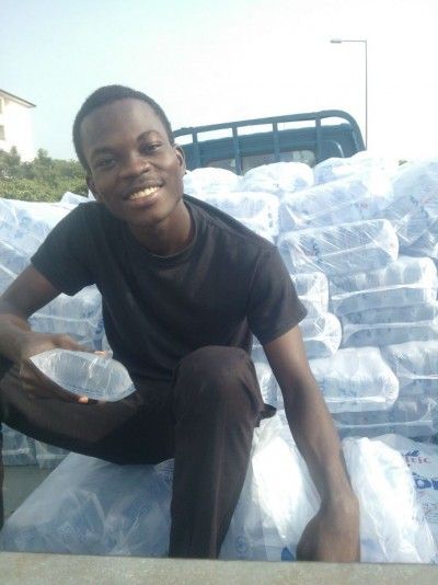 Jude used his loan to scale up his clean drinking water distribution service.